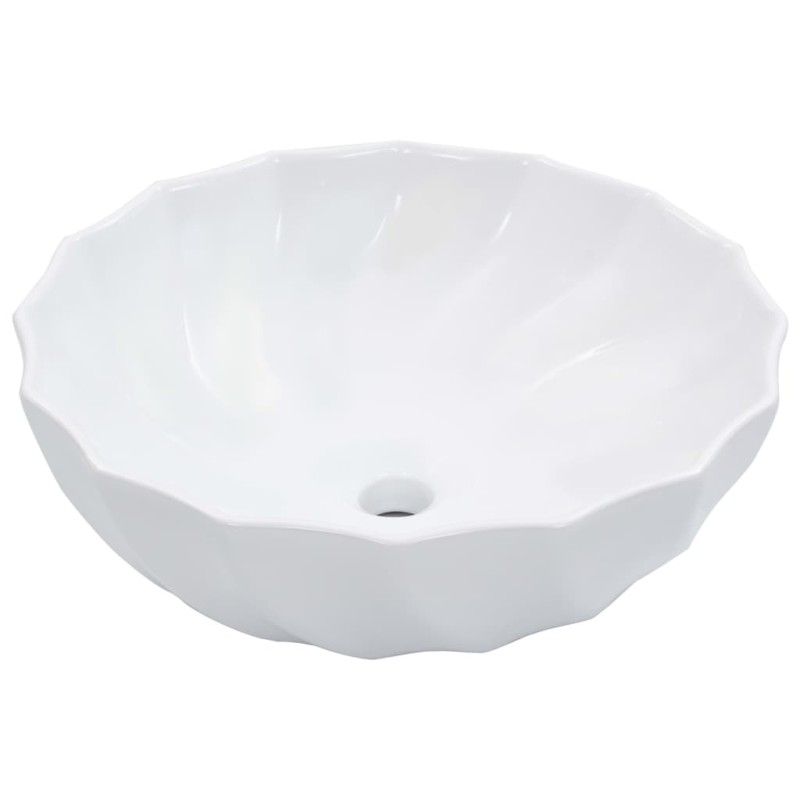 vidaXL Νιπτήρας Λευκός 46 x 17 εκ. Κεραμικός