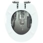 vidaXL Κάλυμμα Λεκάνης με Καπάκι Soft Close Σχέδιο Νέα Υόρκη από MDF