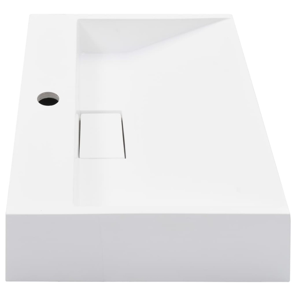vidaXL Νιπτήρας Λευκός 50x38x13 εκ. Συνθετικός από Τεχνητό Μάρμαρο