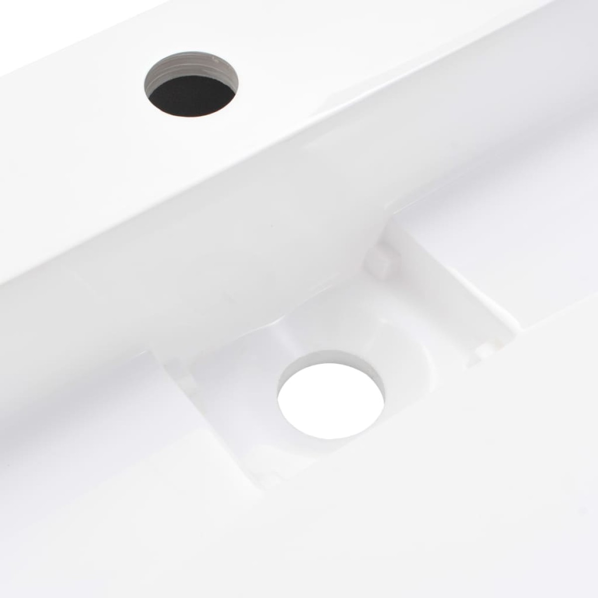 vidaXL Νιπτήρας Λευκός 50x38x13 εκ. Συνθετικός από Τεχνητό Μάρμαρο