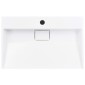 vidaXL Νιπτήρας Λευκός 60x38x11 εκ. Συνθετικός από Τεχνητό Μάρμαρο