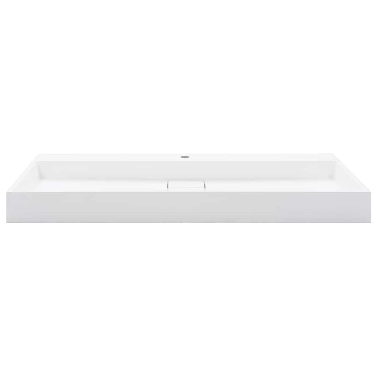 vidaXL Νιπτήρας Λευκός 120x46x11 εκ. Συνθετικός από Τεχνητό Μάρμαρο