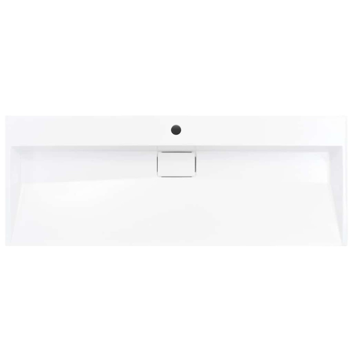 vidaXL Νιπτήρας Λευκός 120x46x11 εκ. Συνθετικός από Τεχνητό Μάρμαρο