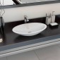 vidaXL Νιπτήρας Λευκός 59,3x35,1x10,7 εκ. Συνθετικός Τεχνητό Μάρμαρο
