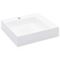 vidaXL Νιπτήρας Λευκός 50x50x12,3 εκ. Συνθετικός από Τεχνητό Μάρμαρο
