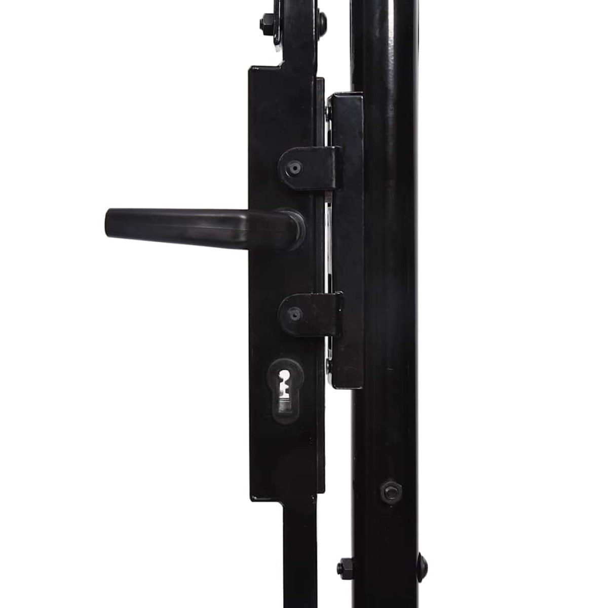 vidaXL Καγκελόπορτα Μαύρη 2 x 4 μ. Ατσάλινη
