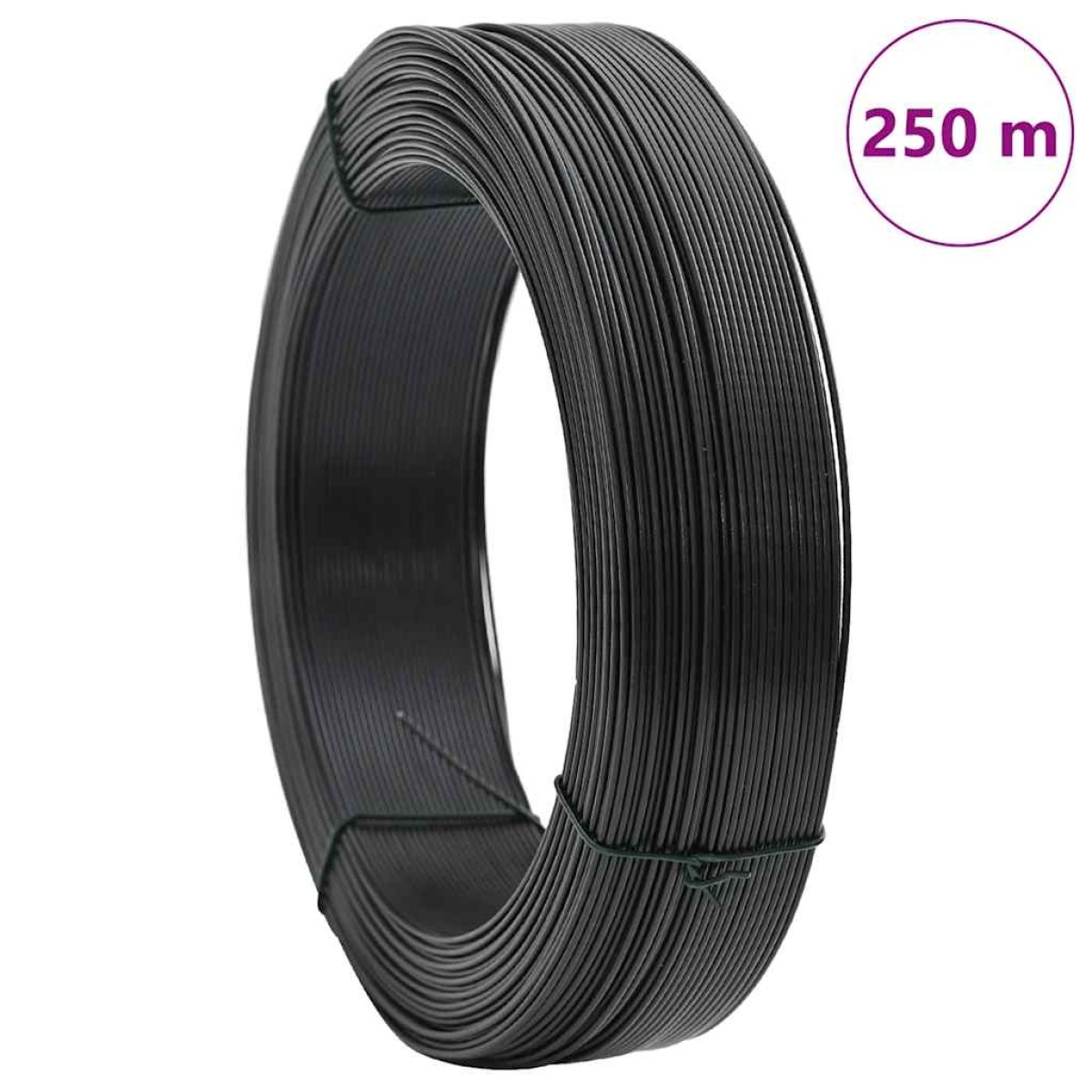 vidaXL Σύρμα Περίφραξης Ανθρακί 250 μ. / 0,9/1,4 χιλ. Ατσάλινο