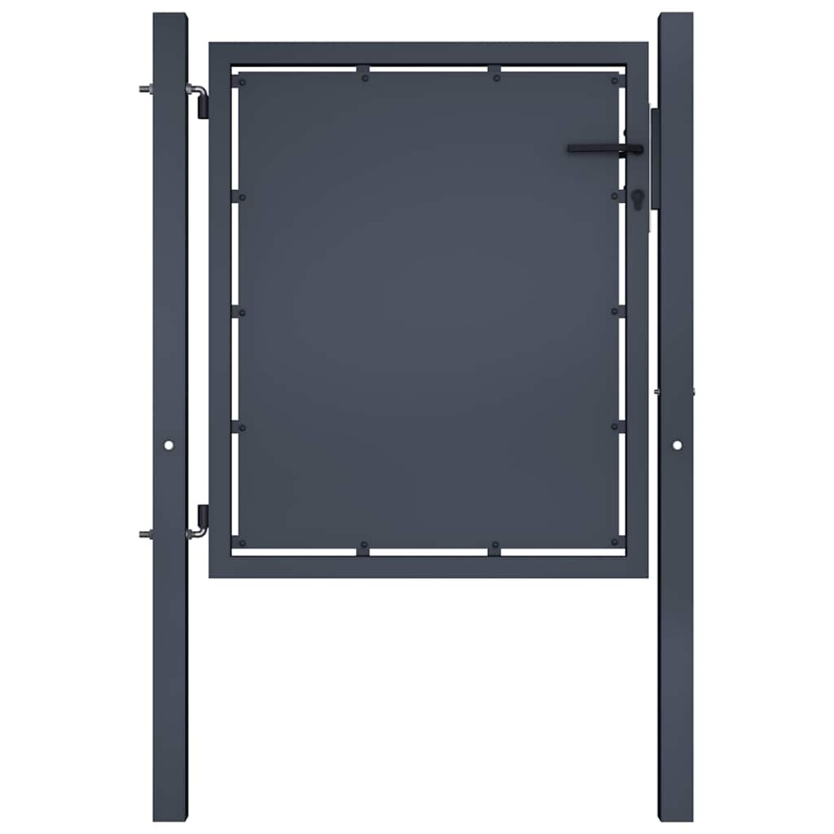 vidaXL Πόρτα Περίφραξης Κήπου Ανθρακί 100 x 75 εκ. Ατσάλινη