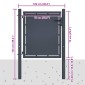 vidaXL Πόρτα Περίφραξης Κήπου Ανθρακί 100 x 75 εκ. Ατσάλινη