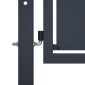 vidaXL Πόρτα Περίφραξης Κήπου Ανθρακί 100 x 175 εκ. Ατσάλινη