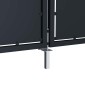 vidaXL Πόρτα Περίφραξης Κήπου Ανθρακί 350 x 150 εκ. Ατσάλινη