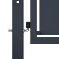 vidaXL Πόρτα Περίφραξης Κήπου Ανθρακί 350 x 175 εκ. Ατσάλινη