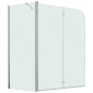 vidaXL Καμπίνα Μπανιέρας Πτυσσόμενη 120 x 68 x 130 εκ. από ESG