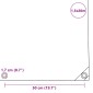 vidaXL Μουσαμάς Γκρι 1,5 x 20 μ. 650 γρ./μ.²