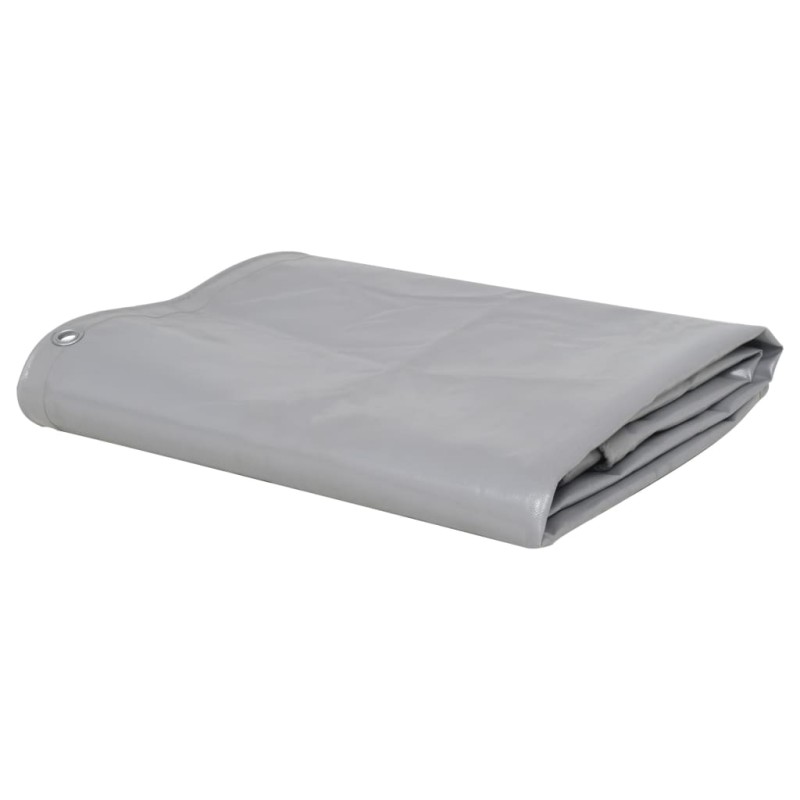 vidaXL Μουσαμάς Γκρι 2,5 x 3,5 μ. 650 γρ./μ.²