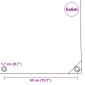 vidaXL Μουσαμάς Γκρι 5 x 6 μ. 650 γρ./μ.²
