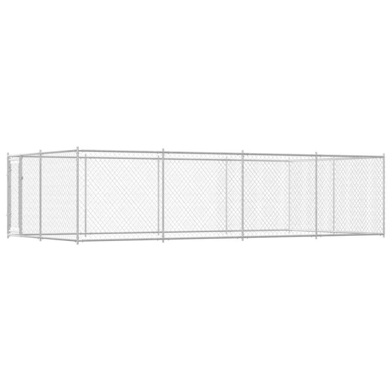 vidaXL Κλουβί Σκύλου Εξωτερικού Χώρου 7,6 x 3,8 x 1,9 μ.