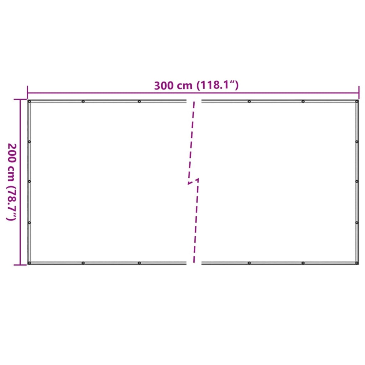 vidaXL Δίχτυ για Τρέιλερ Μαύρο 2 x 3 μ. από HDPE
