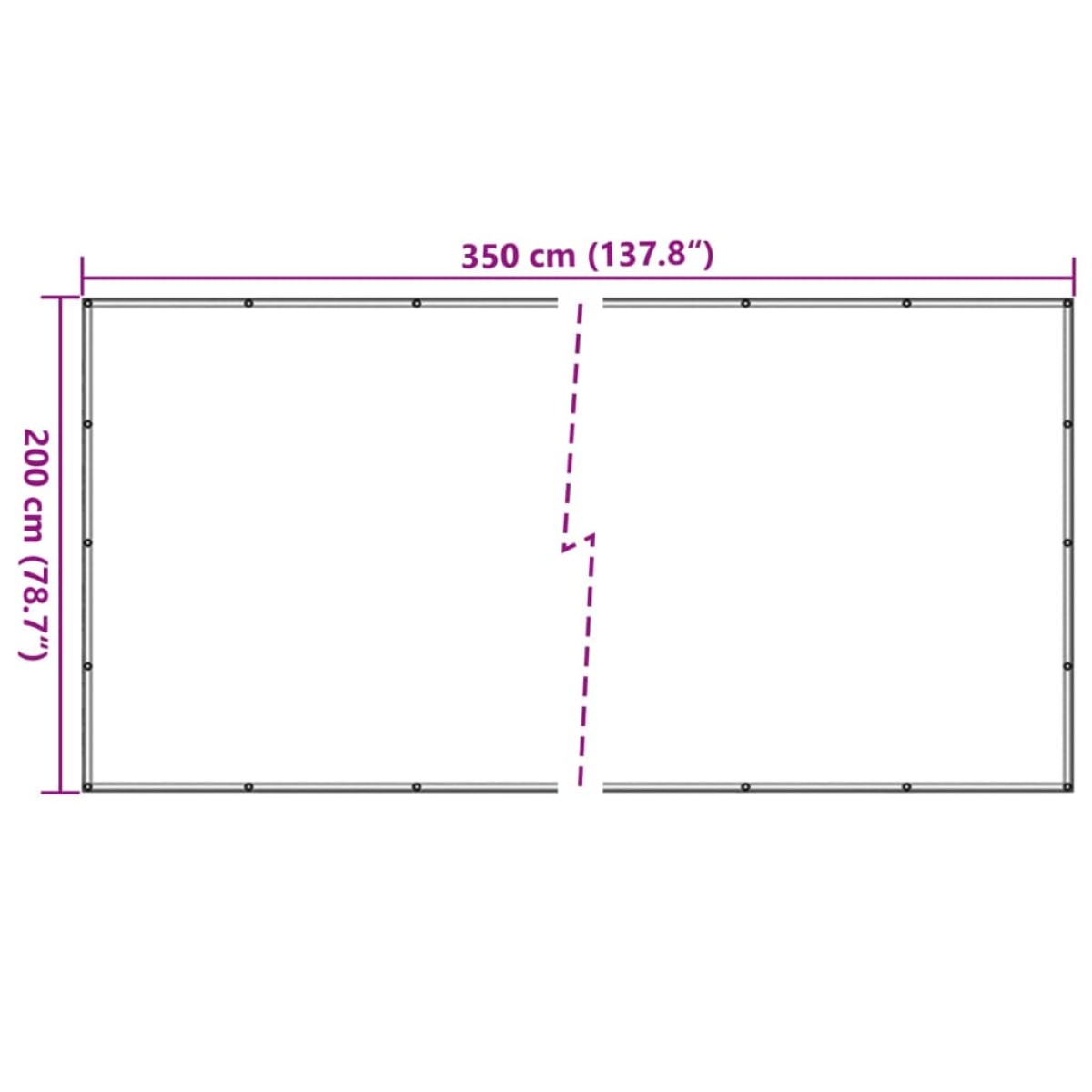 vidaXL Δίχτυ για Τρέιλερ Μαύρο 2 x 3,5 μ. από HDPE