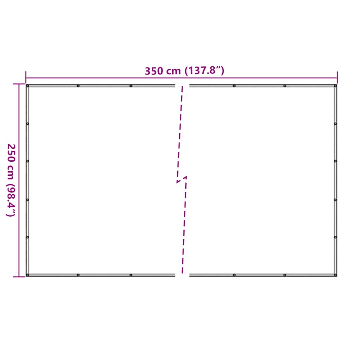 vidaXL Δίχτυ για Τρέιλερ Μαύρο 2,5 x 3,5 μ. από HDPE