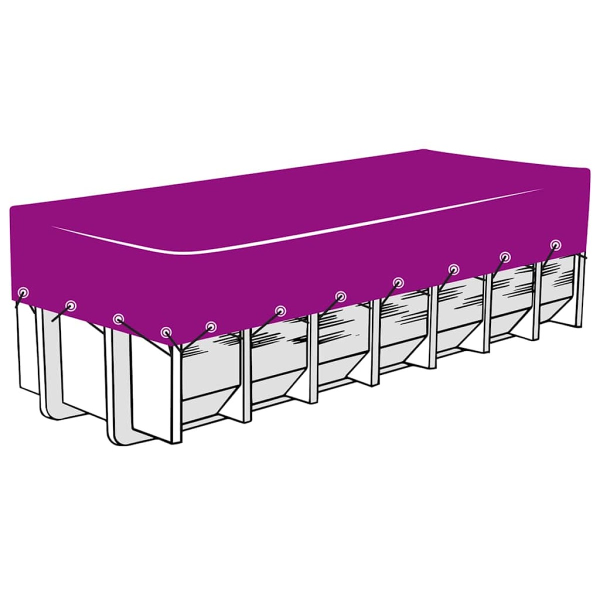 vidaXL Δίχτυ Συγκράτησης Φορτίου Μαύρο 3 x 5 μ. από HDPE
