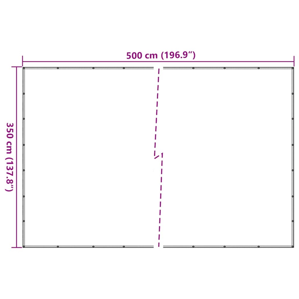 vidaXL Δίχτυ Συγκράτησης Φορτίου Μαύρο 3,5 x 5 μ. από HDPE