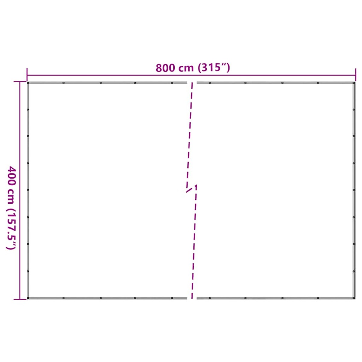 vidaXL Δίχτυ Συγκράτησης Φορτίου Μαύρο 4 x 8 μ. από HDPE