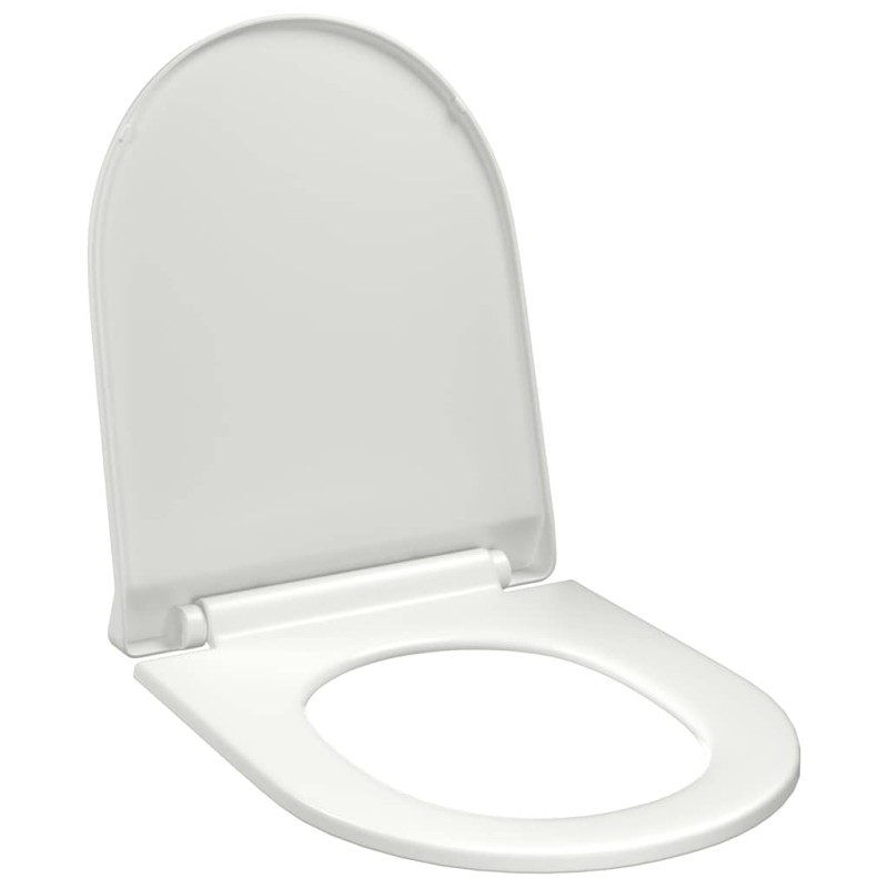 vidaXL Κάλυμμα Λεκάνης με Soft Close & Quick Release Λευκό