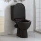vidaXL Κάλυμμα Λεκάνης με Soft Close & Quick Release Μαύρο