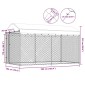 vidaXL Κλουβί Σκύλου Εξωτερικού Χώρου 382 x 192 x 225 εκ. με Στέγαστρο