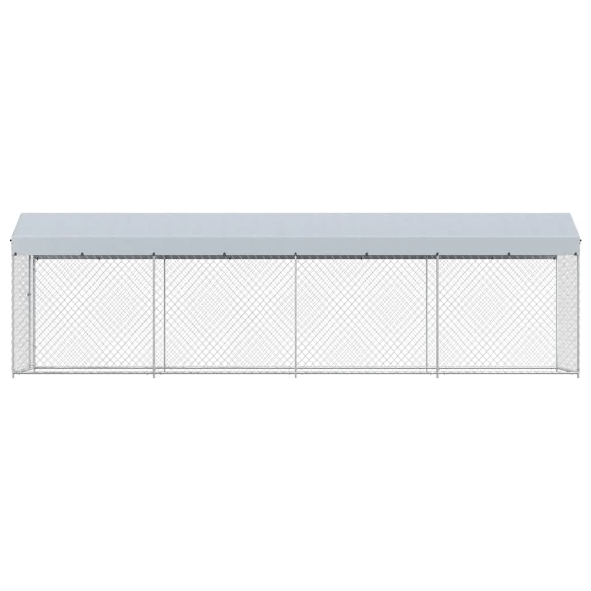 vidaXL Κλουβί Σκύλου Εξωτερικού Χώρου 760 x 190 x 225 εκ. με Στέγαστρο
