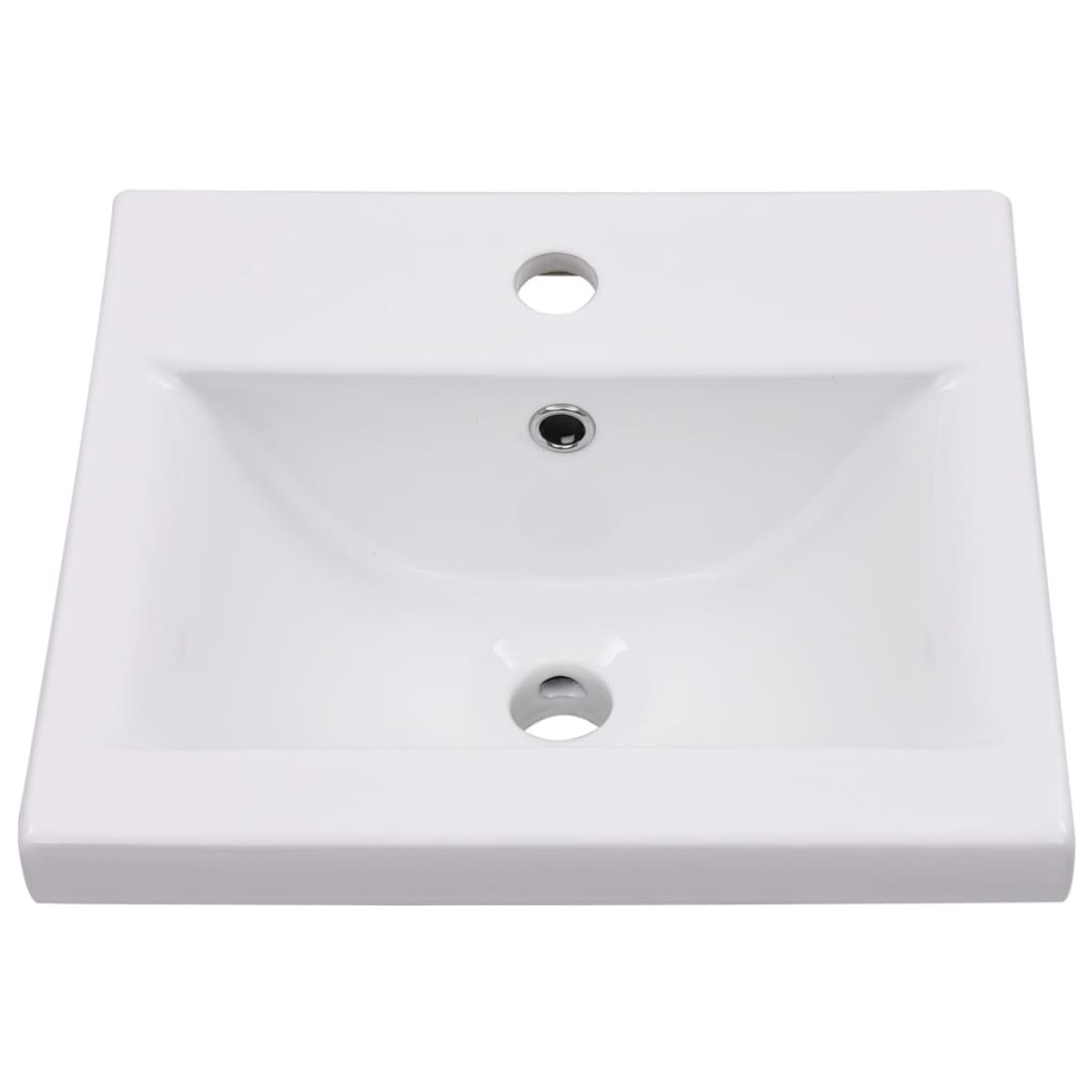 vidaXL Νιπτήρας Ένθετος Λευκός 42 x 39 x 18 εκ. Κεραμικός