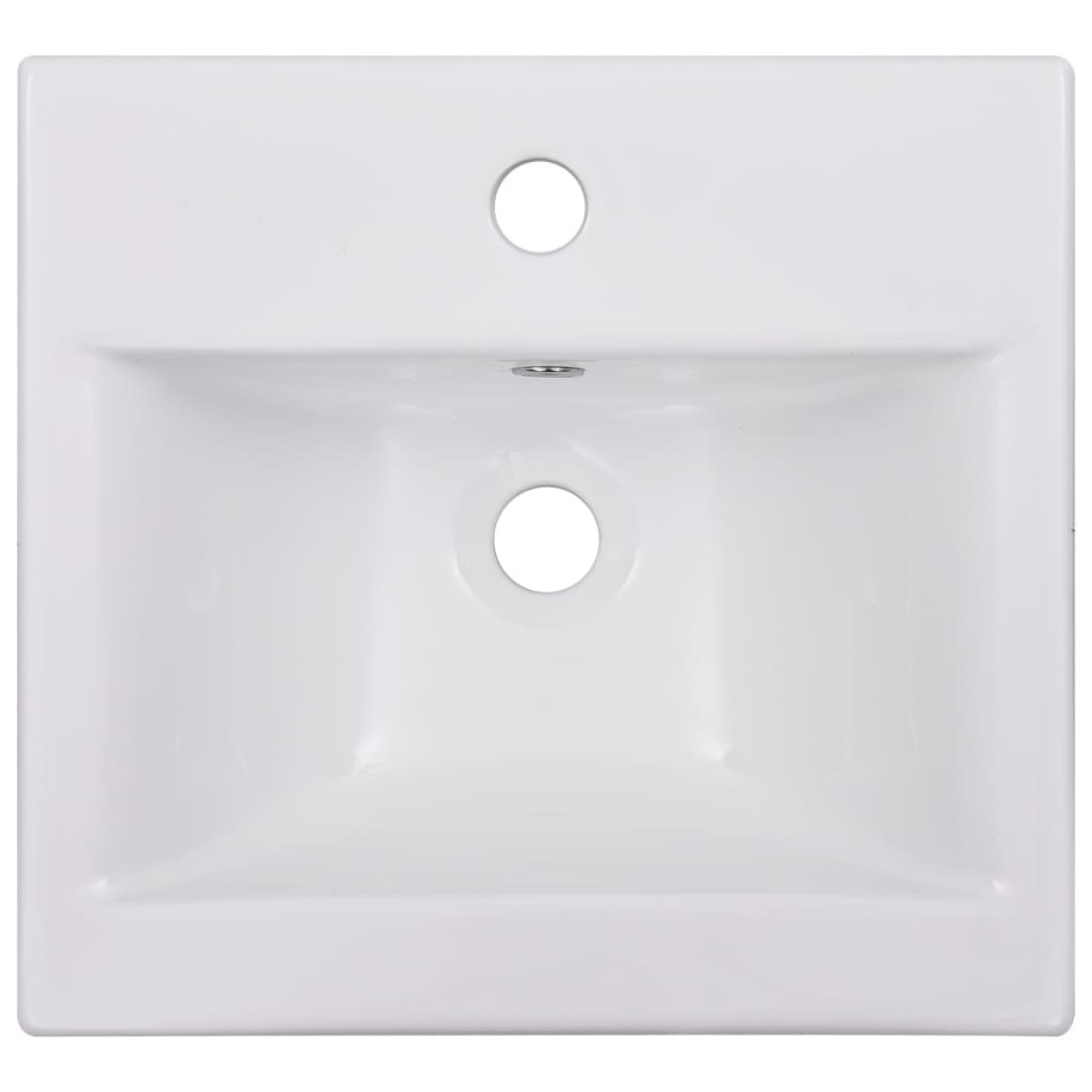 vidaXL Νιπτήρας Ένθετος Λευκός 42 x 39 x 18 εκ. Κεραμικός