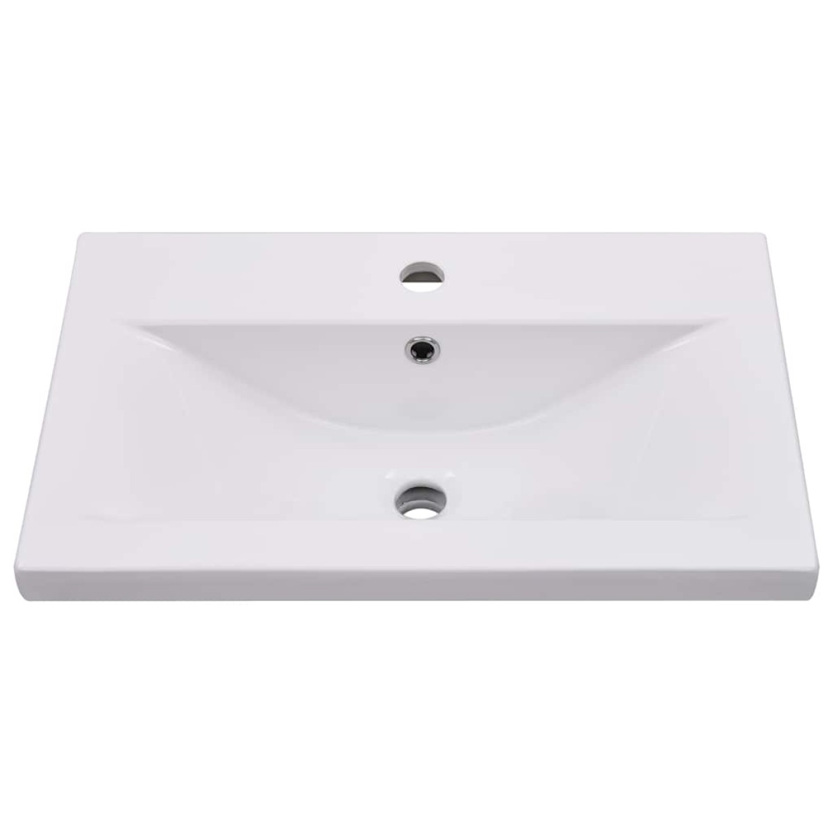 vidaXL Νιπτήρας Ένθετος Λευκός 61 x 39,5 x 18,5 εκ. Κεραμικός