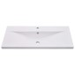 vidaXL Νιπτήρας Ένθετος Λευκός 91 x 39,5 x 18,5 εκ. Κεραμικός
