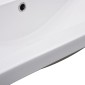 vidaXL Νιπτήρας Ένθετος Λευκός 91 x 39,5 x 18,5 εκ. Κεραμικός