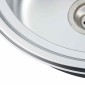 vidaXL Νεροχύτης Κουζίνας Οβάλ + Φίλτρο Σιφονιού & Σιφόνι Ανοξ. Ατσάλι