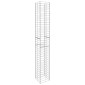 vidaXL Συρματοκιβώτια Σετ 3 τεμ. 25 x 25 x 197 εκ. Γαλβανισμένο Ατσάλι