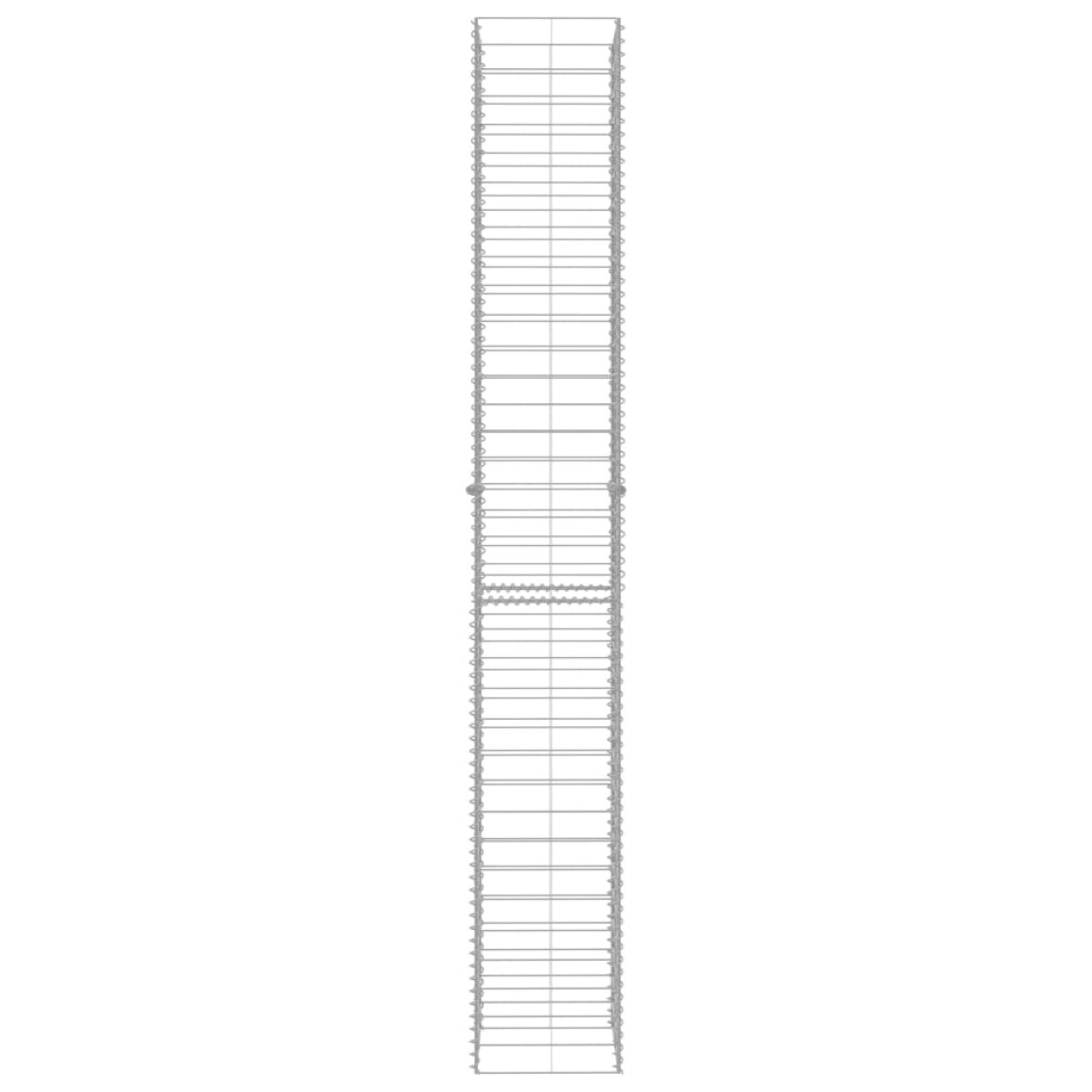 vidaXL Συρματοκιβώτια Σετ 3 τεμ. 25 x 25 x 197 εκ. Γαλβανισμένο Ατσάλι