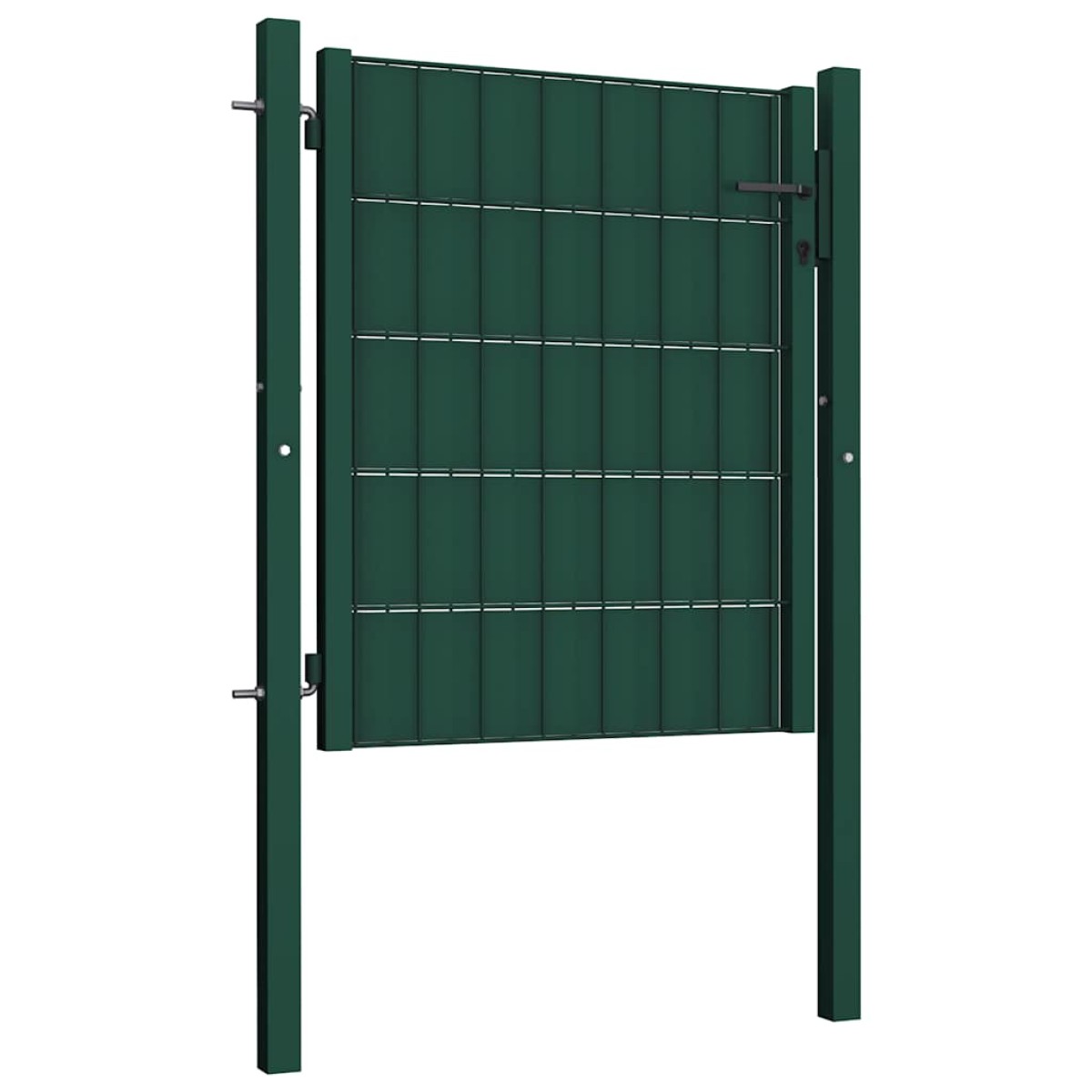 vidaXL Πόρτα Περίφραξης Πράσινη 100 x 81 εκ. από PVC / Ατσάλι
