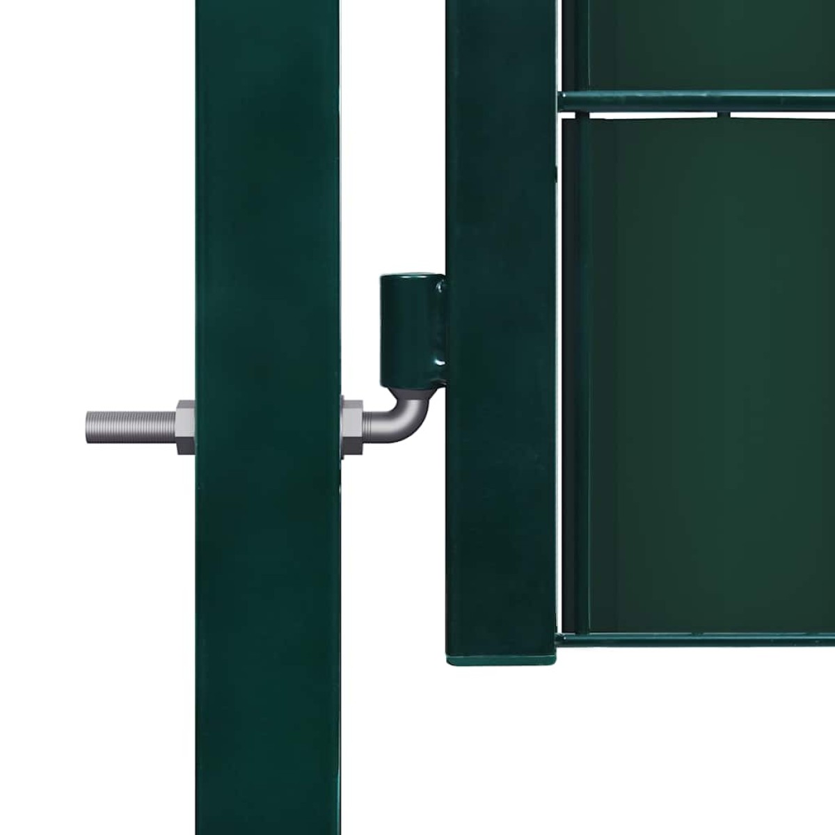 vidaXL Πόρτα Περίφραξης Πράσινη 100 x 81 εκ. από PVC / Ατσάλι