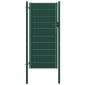 vidaXL Πόρτα Περίφραξης Πράσινη 100 x 124 εκ. από PVC / Ατσάλι