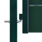 vidaXL Πόρτα Περίφραξης Πράσινη 100 x 204 εκ. από PVC / Ατσάλι