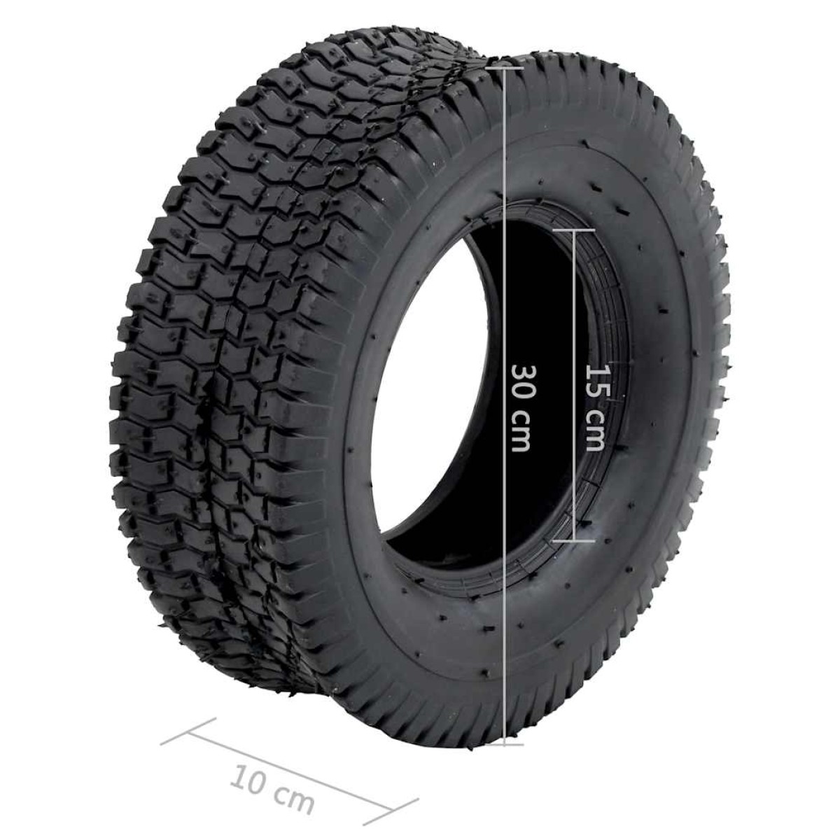 vidaXL Λάστιχα για Καρότσι 2 τεμ. 13x5.00-6 4PR από Καουτσούκ