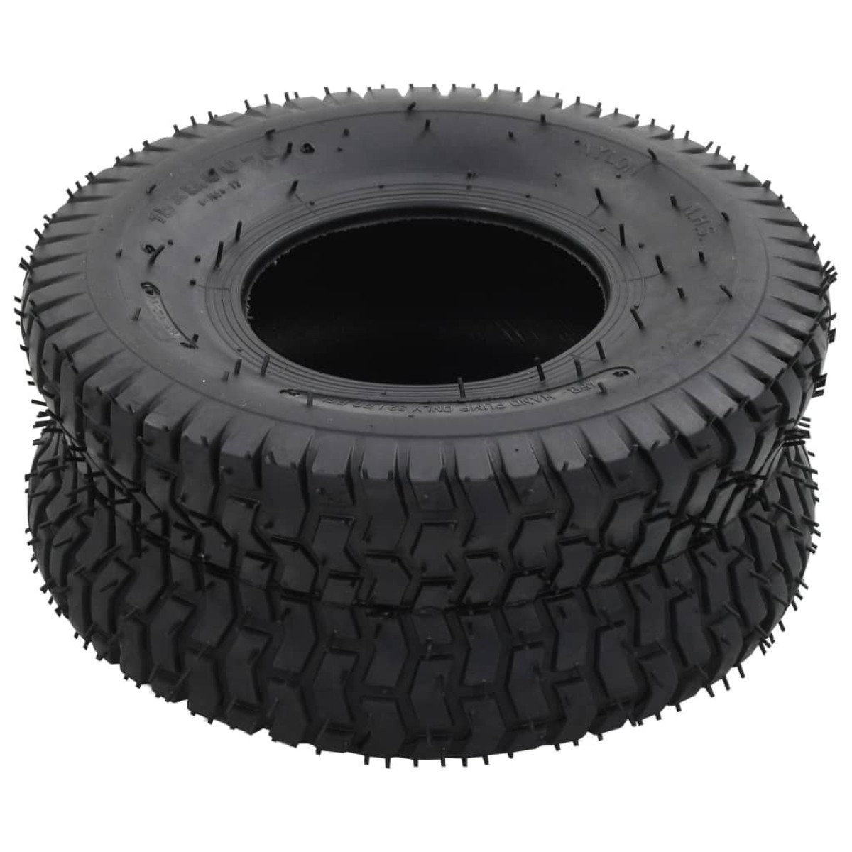 vidaXL Λάστιχα για Καρότσι 2 τεμ. 15x6.00-6 4PR από Καουτσούκ
