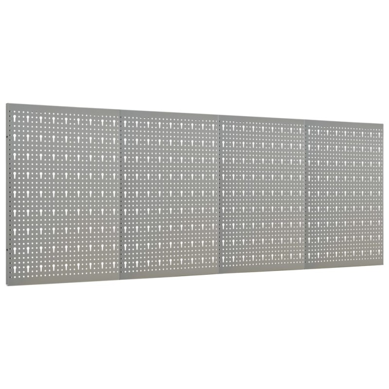 vidaXL Πλάτες Εργαλείων Τοίχου Διάτρητες 4 τεμ. 40 x 58 εκ. Ατσάλινες