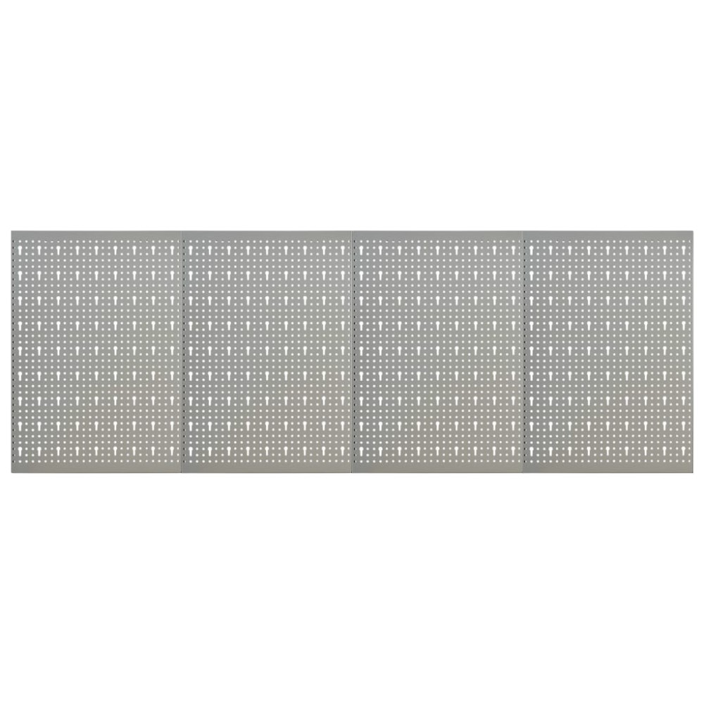 vidaXL Πλάτες Εργαλείων Τοίχου Διάτρητες 4 τεμ. 40 x 58 εκ. Ατσάλινες
