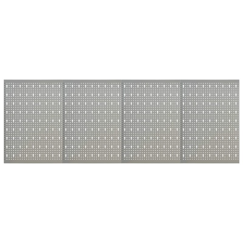 vidaXL Πλάτες Εργαλείων Τοίχου Διάτρητες 4 τεμ. 40 x 58 εκ. Ατσάλινες