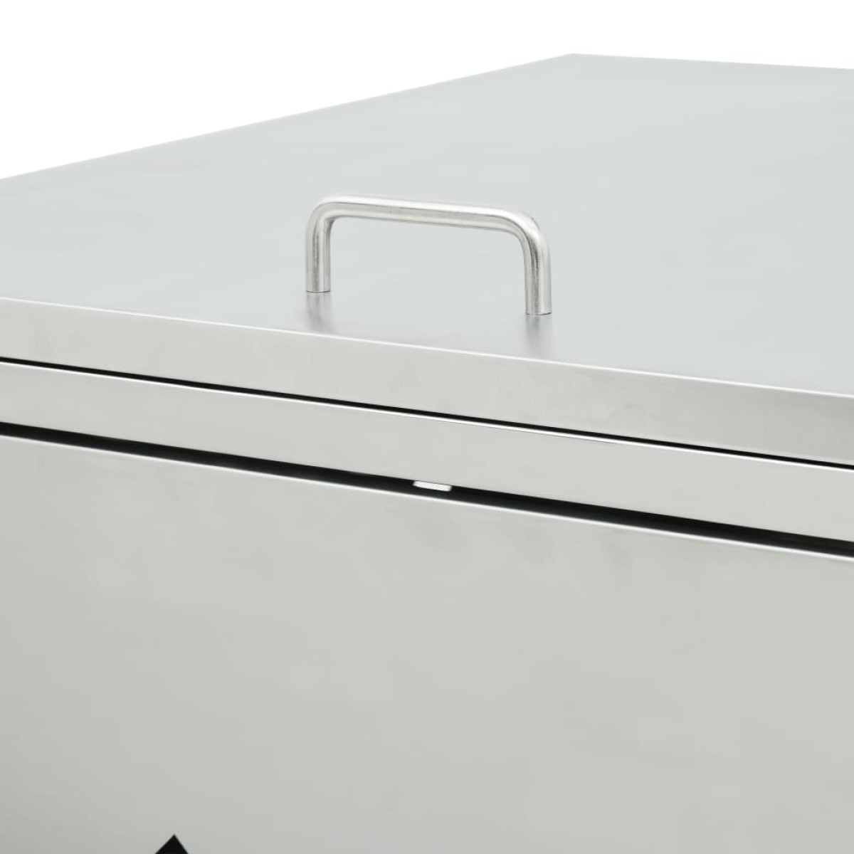 vidaXL Πλαίσιο για Κάδο Απορριμμάτων με Ρόδες 240 L Ανοξείδωτο Ατσάλι