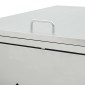 vidaXL Πλαίσιο για Κάδο Απορριμμάτων με Ρόδες 240 L Ανοξείδωτο Ατσάλι